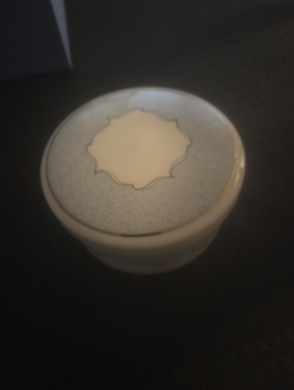 Wedgwood White Bone China Trinket Box with Lid